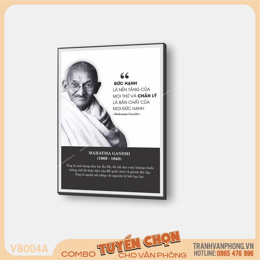 Bộ 2 tranh quotes vĩ nhân và các trích dẫn nổi tiếng - VB004