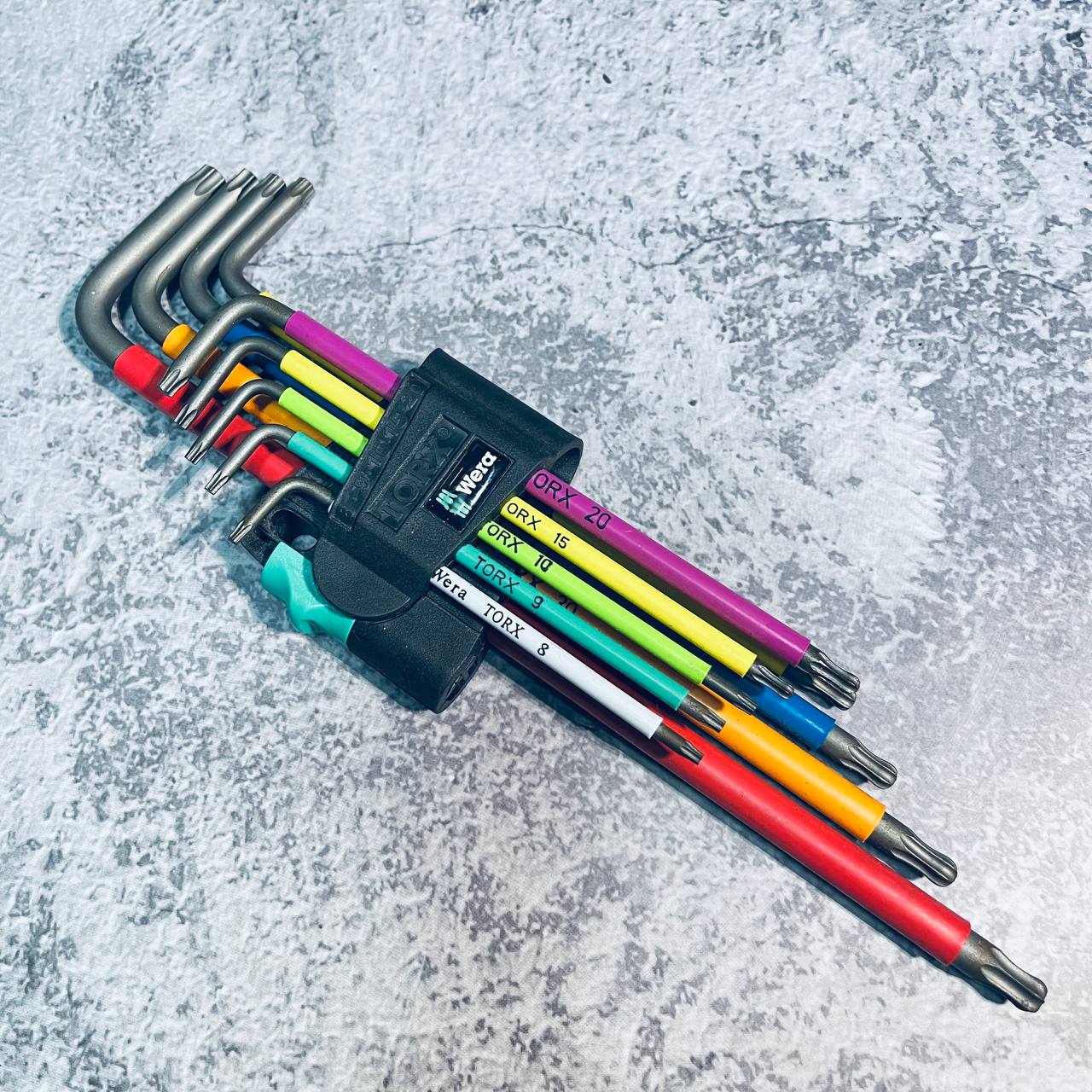 Bộ Hoa Thị Dài Nhiều Màu Sắc 967/9 Tx Xl Multicolour 1 Wera 05024480001 - Hàng Chính Hãng 100% từ Đức