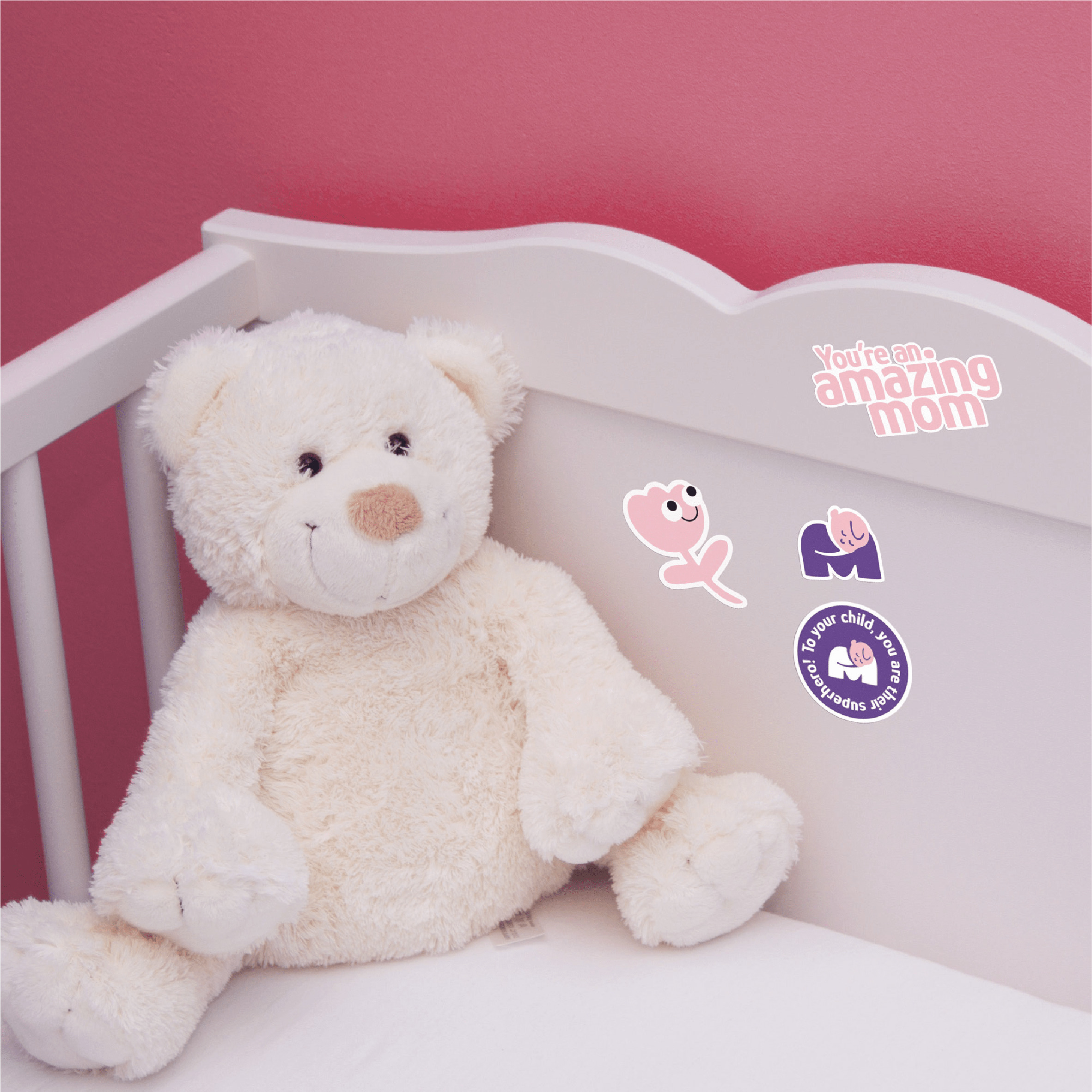 Sticker Dán Mama's Choice, Hình Dán Chống Nước Đáng Yêu Ngộ Nghĩnh, Dùng Trang Trí Đồ Dùng Của Bé