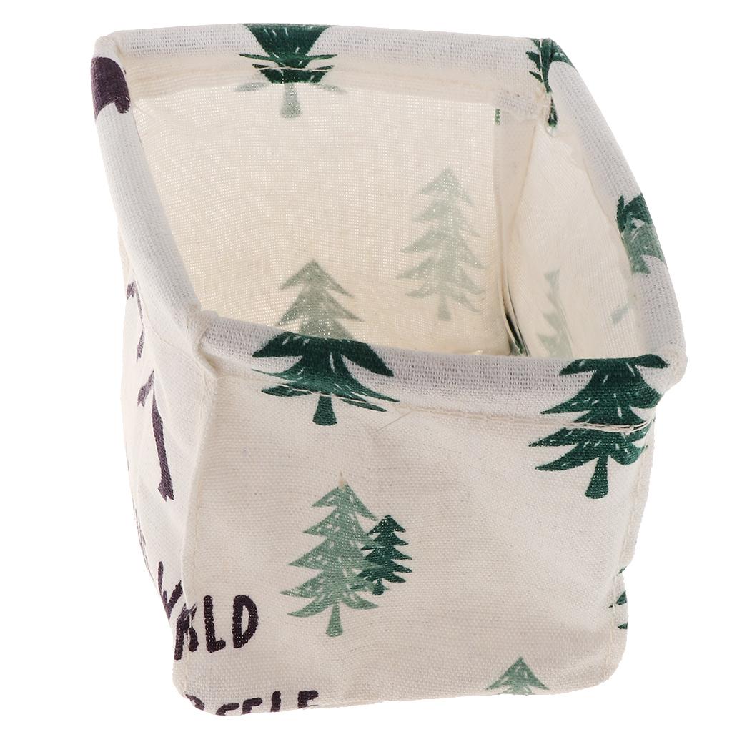 Foldable Storage Bin, Toys Snacks Container Basket, Desktop Organizer