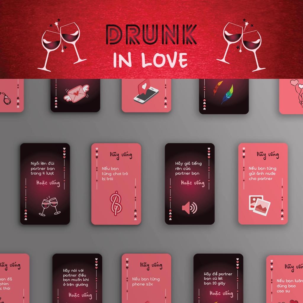 Bộ bài Truth Game Drunk In Love- Say Tình - 55 lá luật chơi đơn giản dành cho cặp đôi tại các bữa tiệc