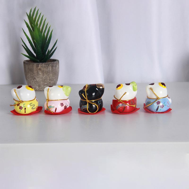 Bộ tượng ngũ mèo thần tài mini - Hàng chính hãng