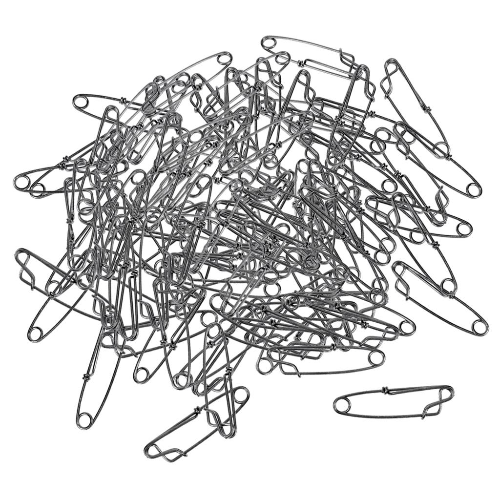100x Long Line Clips Stainless Steel Snap Longline Branch Hanger Tuna Clip