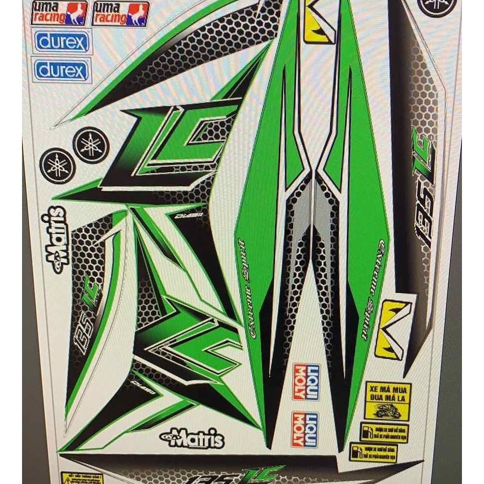 Tem exciter 135 LC xanh lá