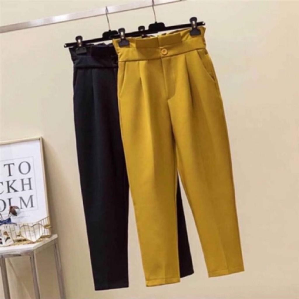 Quần baggy cạp bèo nữ chất vải cao cấp âu công sở dáng đẹp- Samclothing