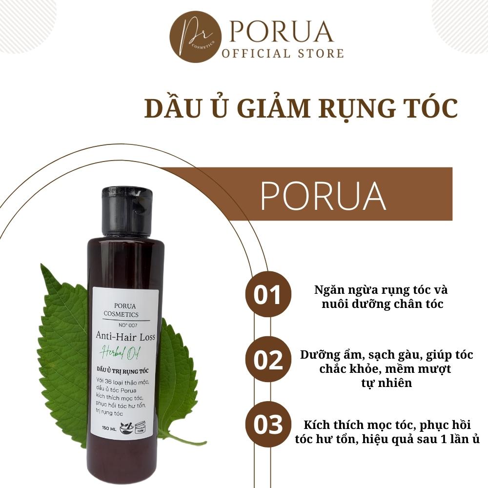 DẦU Ủ TÓC THẢO MỘC, GIẢM RỤNG TÓC, PHỤC HỒI TÓC NHANH CHÓNG. DẦU Ủ TÓC PORUA