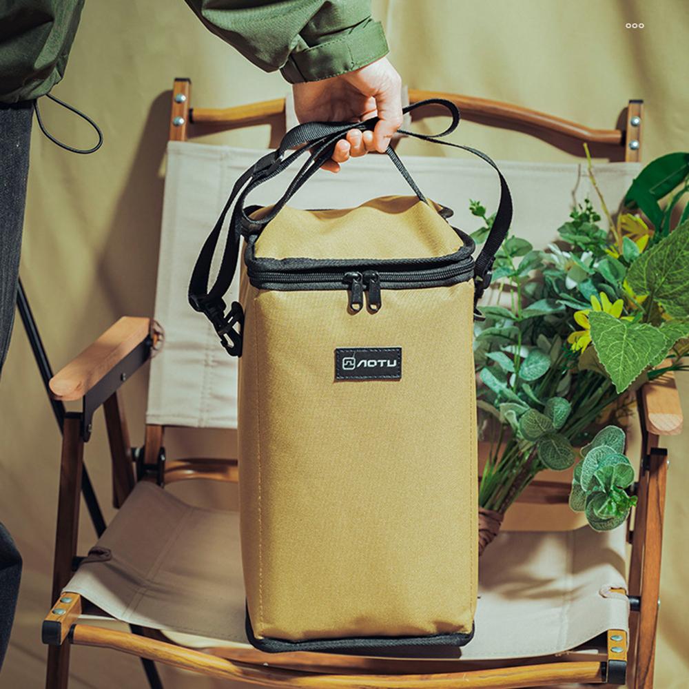 10L Camping Lantern Storage Bag Outdoor Camping Canister Gas Tank Storage Bag Carrying Case
