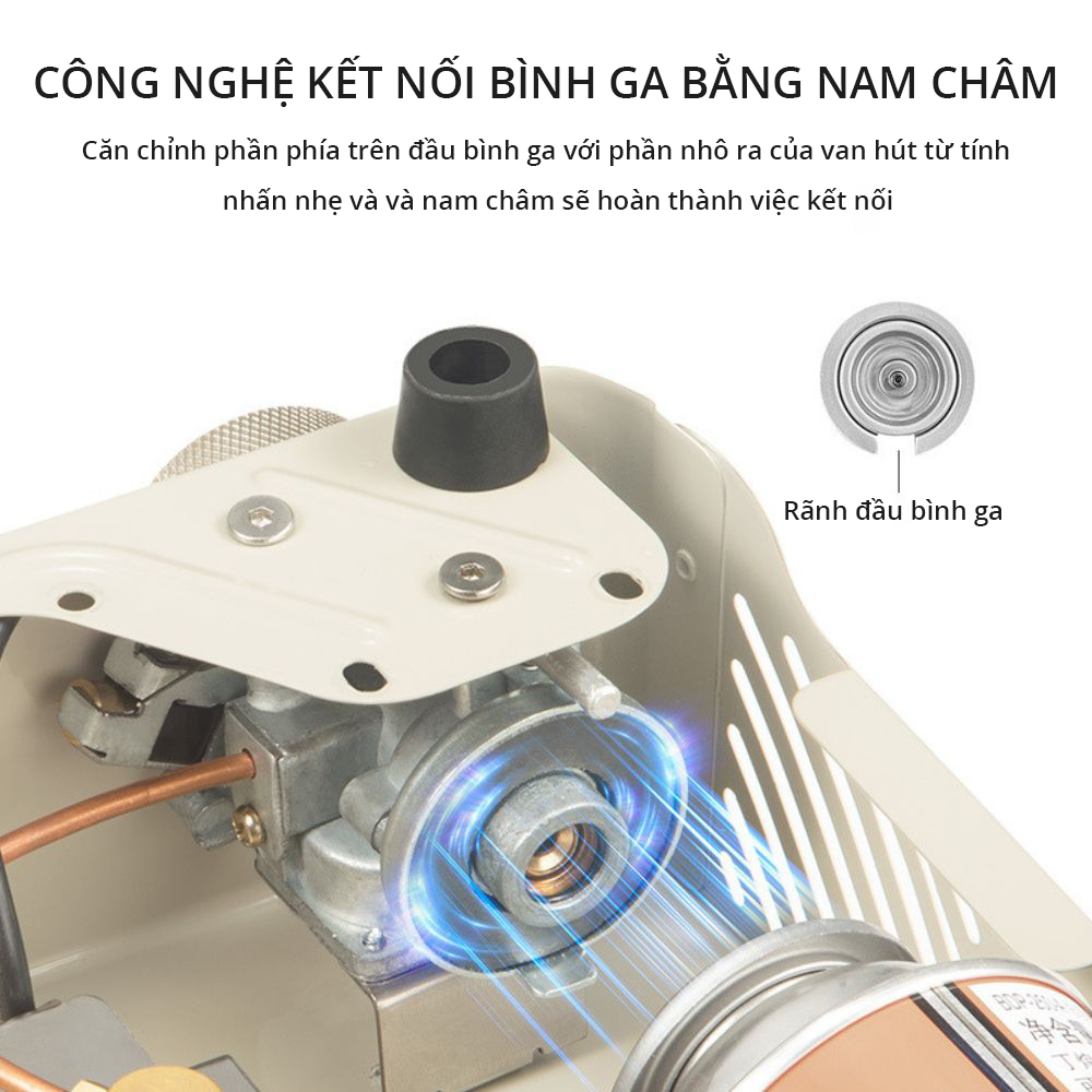 Bếp ga mini dã ngoại vintage camping, glamping, bếp ga du lịch cắm trại CNH22CJ011