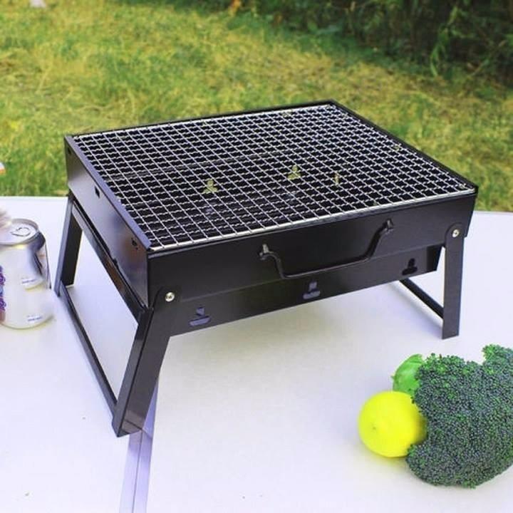 Bếp nướng than hoa vuông không khói, bếp nướng than ngoài trời, bếp nướng BBQ