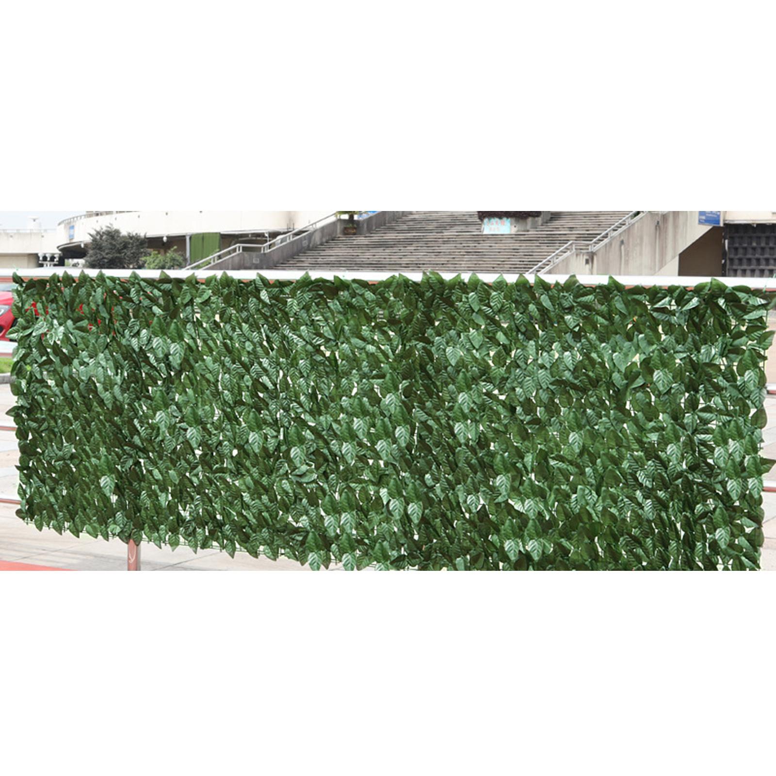 Artificial Faux Leaf Privacy Fence Screen Hedge Garden Decor 3Meter
