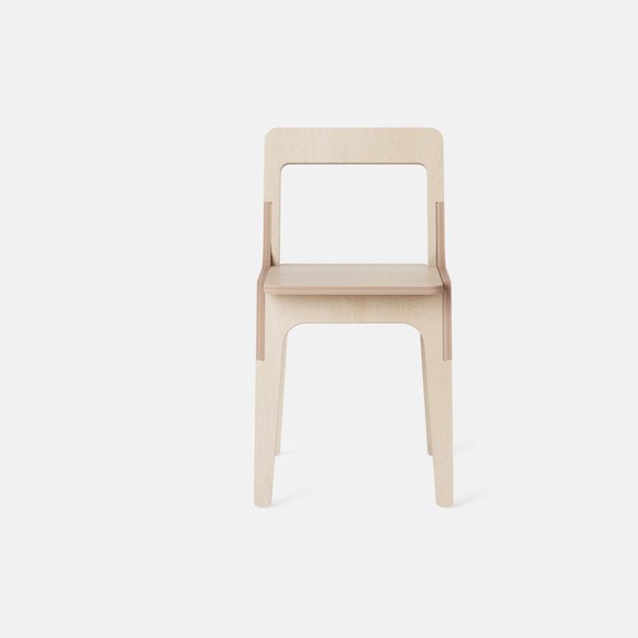 Slim Chair, Ghế một người ngồi kiểu đơn giản, Phong cách Bắc Âu, 76x41x51cm