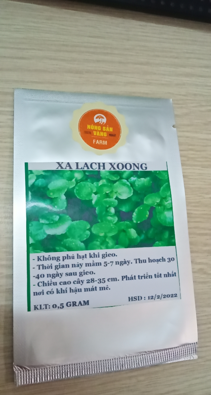 Hạt giống Xà Lách Xoong ( Gói 0,5 Gram ) - Nông Sản Vàng