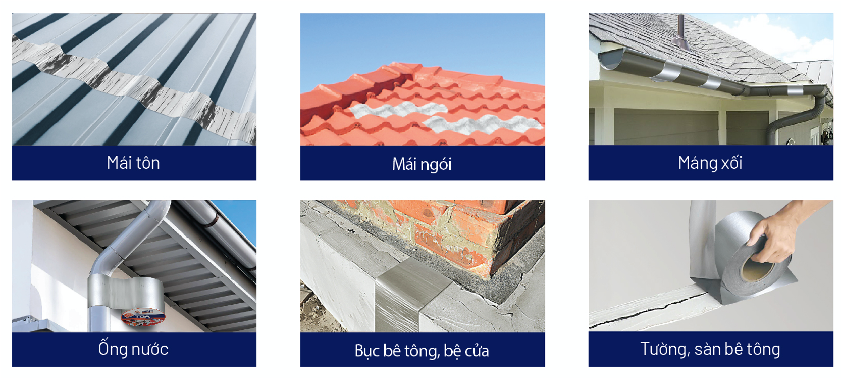 Keo chống thấm, Chống dột TOA Smart TapeSeal