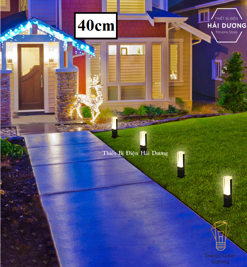 Đèn Cột Sân Vườn 7w Chống Nước DSV-1168 40cm - Led Siêu Sáng - Chiếu Sáng Lối Đi - Có Video
