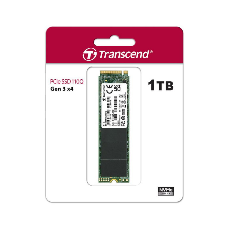 Ổ cứng SSD Transcend 110Q M2 2280 PCIe NVMe Gen3x4 - Hàng Chính Hãng