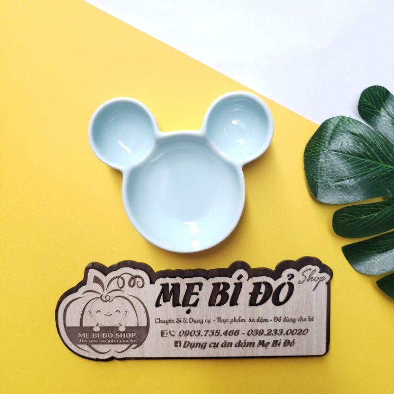 Bát Ăn Dặm Gốm Sứ Hình Mickey Cho Bé