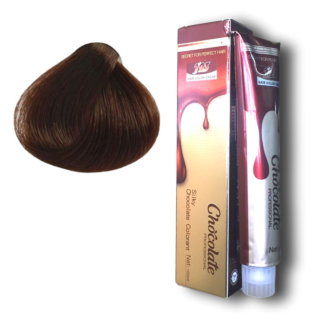 Thuốc nhuộm tóc màu nâu Socola 123 Chocolate Color Cream 100ml