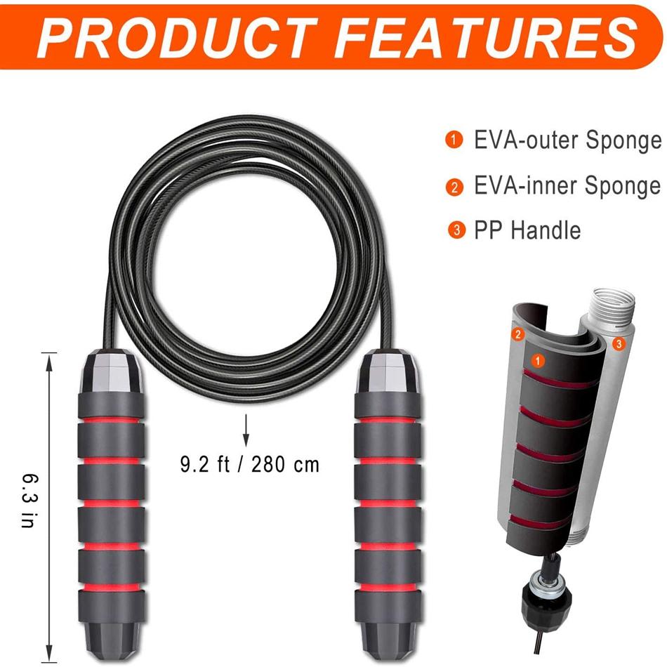 Đáng giá chuyên nghiệp Jump Ropes Speed CrossFit Workout Đào tạo MMA Boxing Home Gym Thiết bị tập thể dục cho nam giới trẻ em Color: Green
