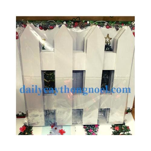 Hàng rào trang trí dưới cây thông noel - Phụ kiện trang trí noe l- Bộ 12 miếng 30x30