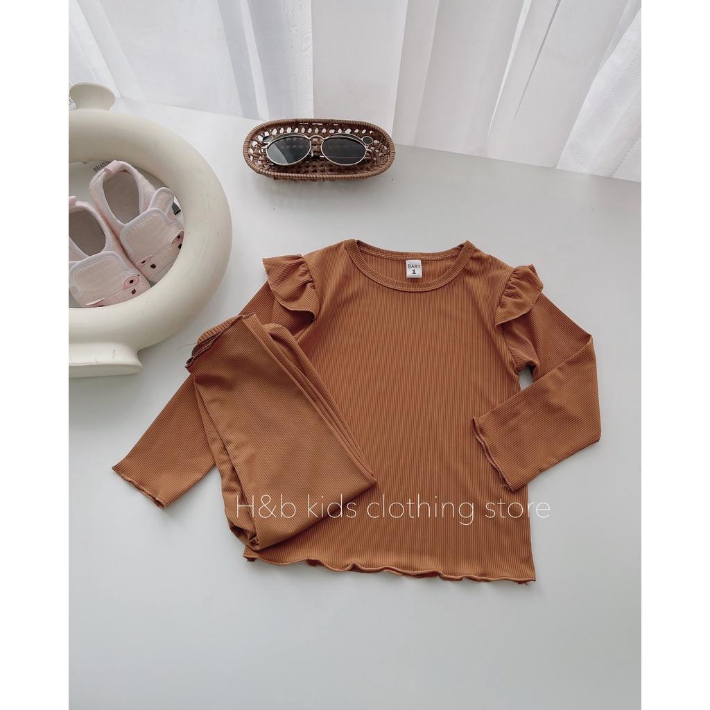 Bộ Dài Tay Cánh Tiên Cho Bé Gái