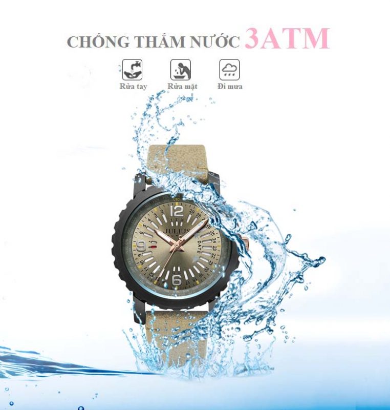 Đồng Hồ Nam JAH-111C Julius Homme Dây Da