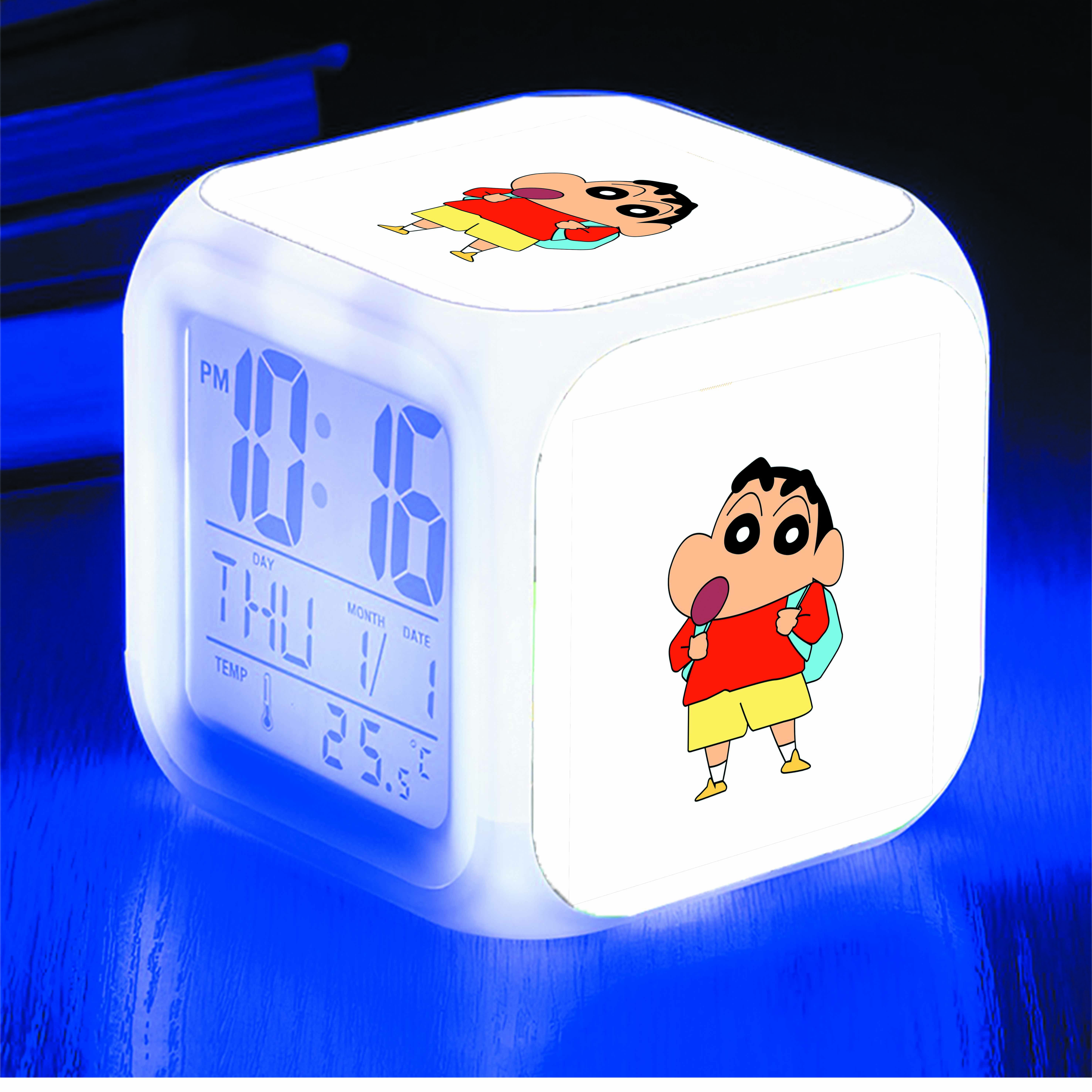 Đồng hồ báo thức để bàn IN HÌNH Crayon Shinchan - Cậu Bé Bút Chì anime