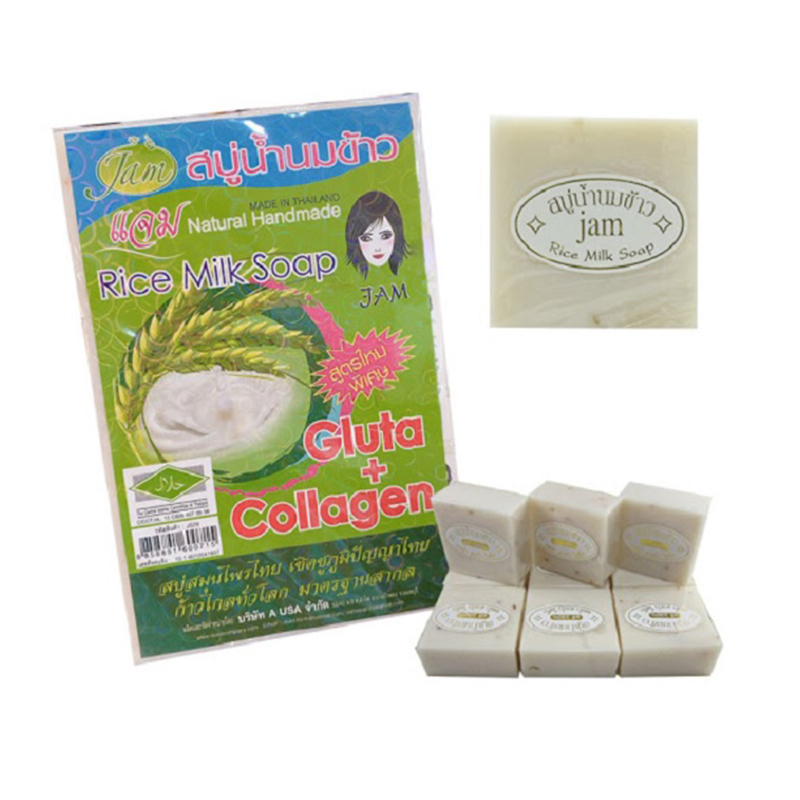Xà Phòng Cám Gạo Thái Lan Jam Rice Milk Soap