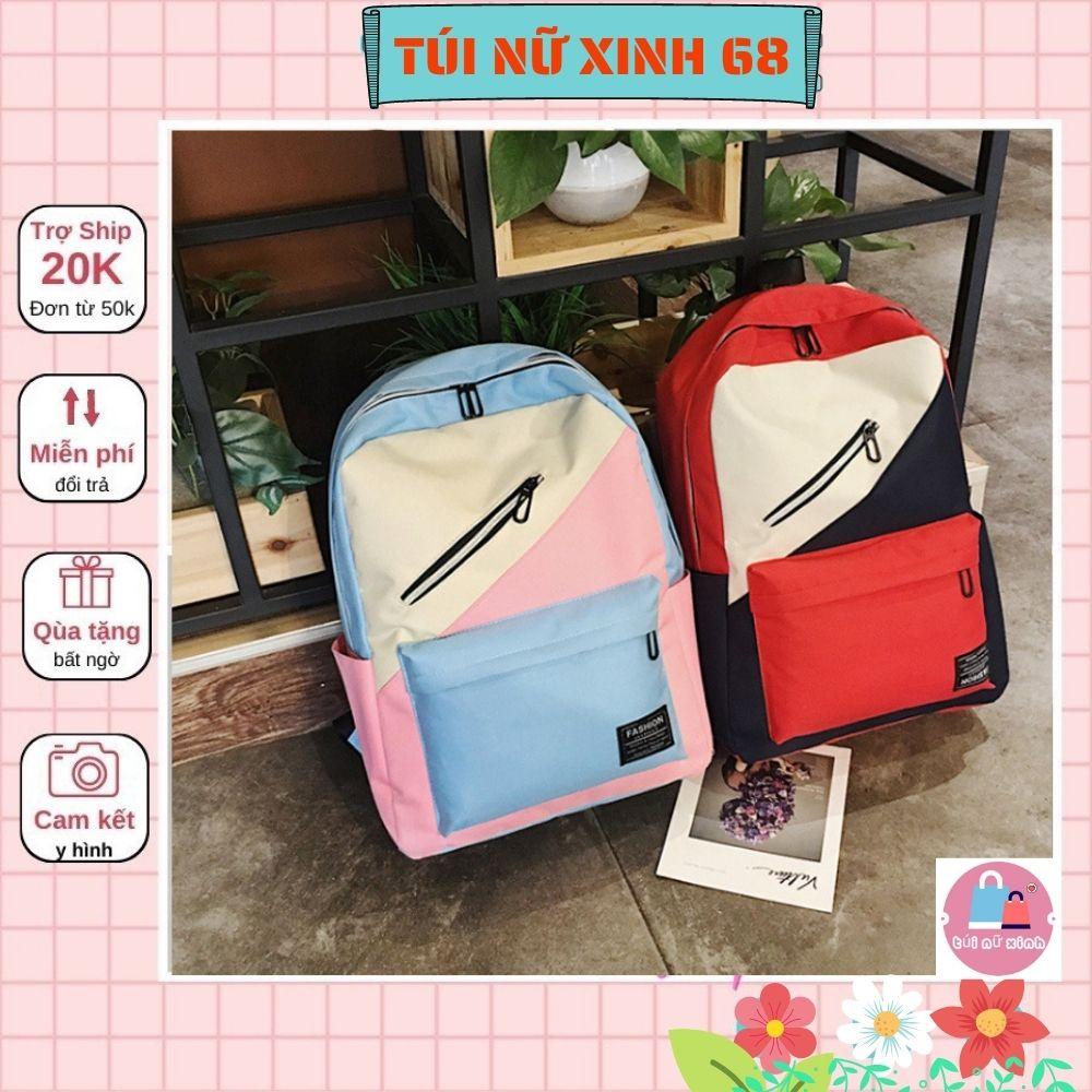 Balo Ulzzang,balo đi học khóa chéo TNX 67