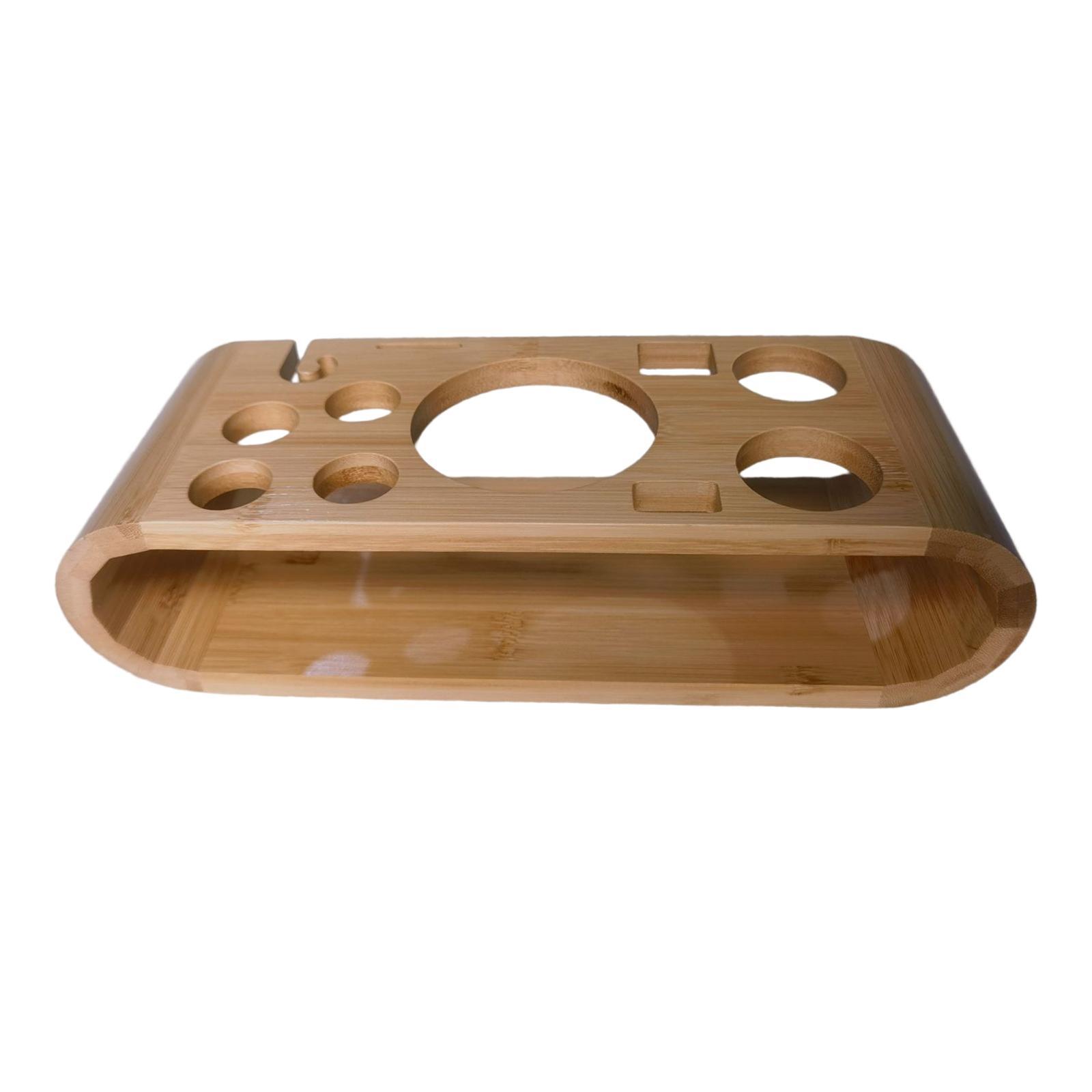 Cocktail Shaker Wooden Rack Equipment Display Stand for Home Party Beginners