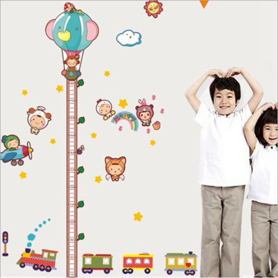 Decal thước đo cho bé các nhân vật đáng yêu