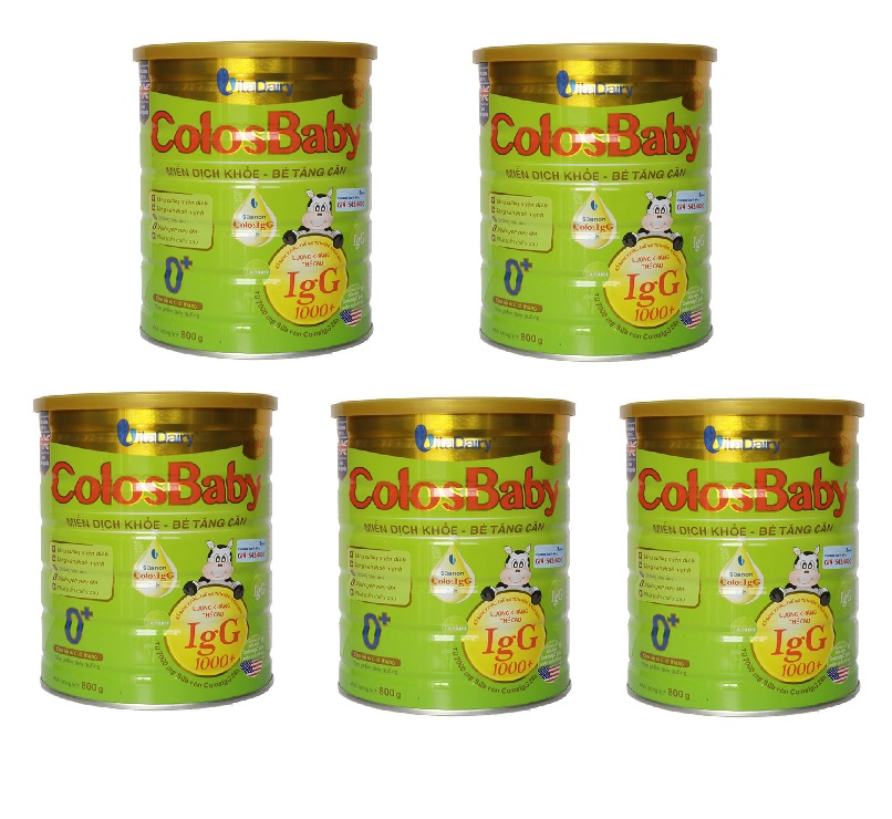 Combo 5 lon Sữa non COLOSBABY GOLD 0+ (800G)