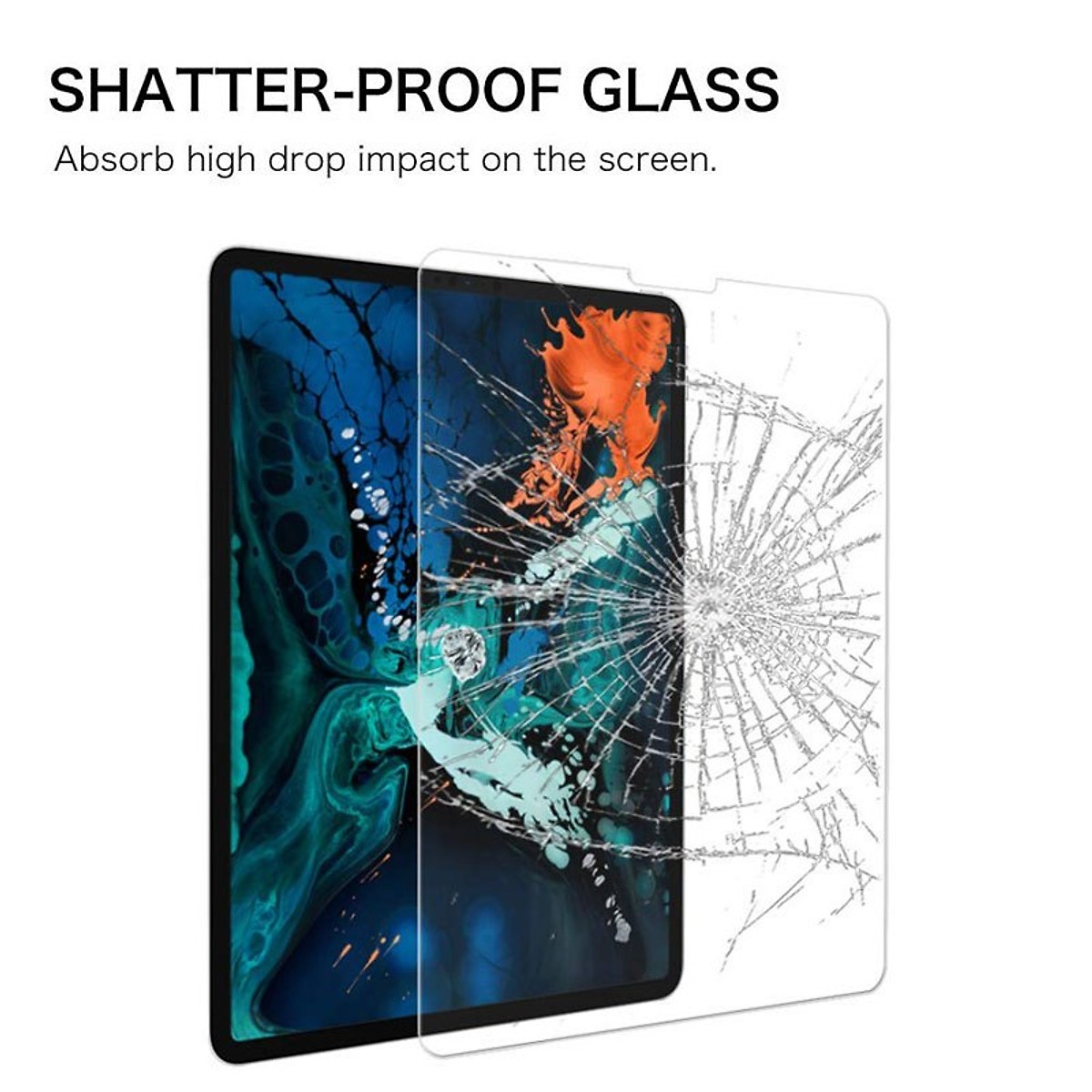 Miếng dán kính cường lực cho iPad Pro 11 inch 2018 Mercury Pro siêu mỏng 0.2mm, độ cứng 9H, vát cạnh 2.5D, độ trong HD - Hàng chính hãng