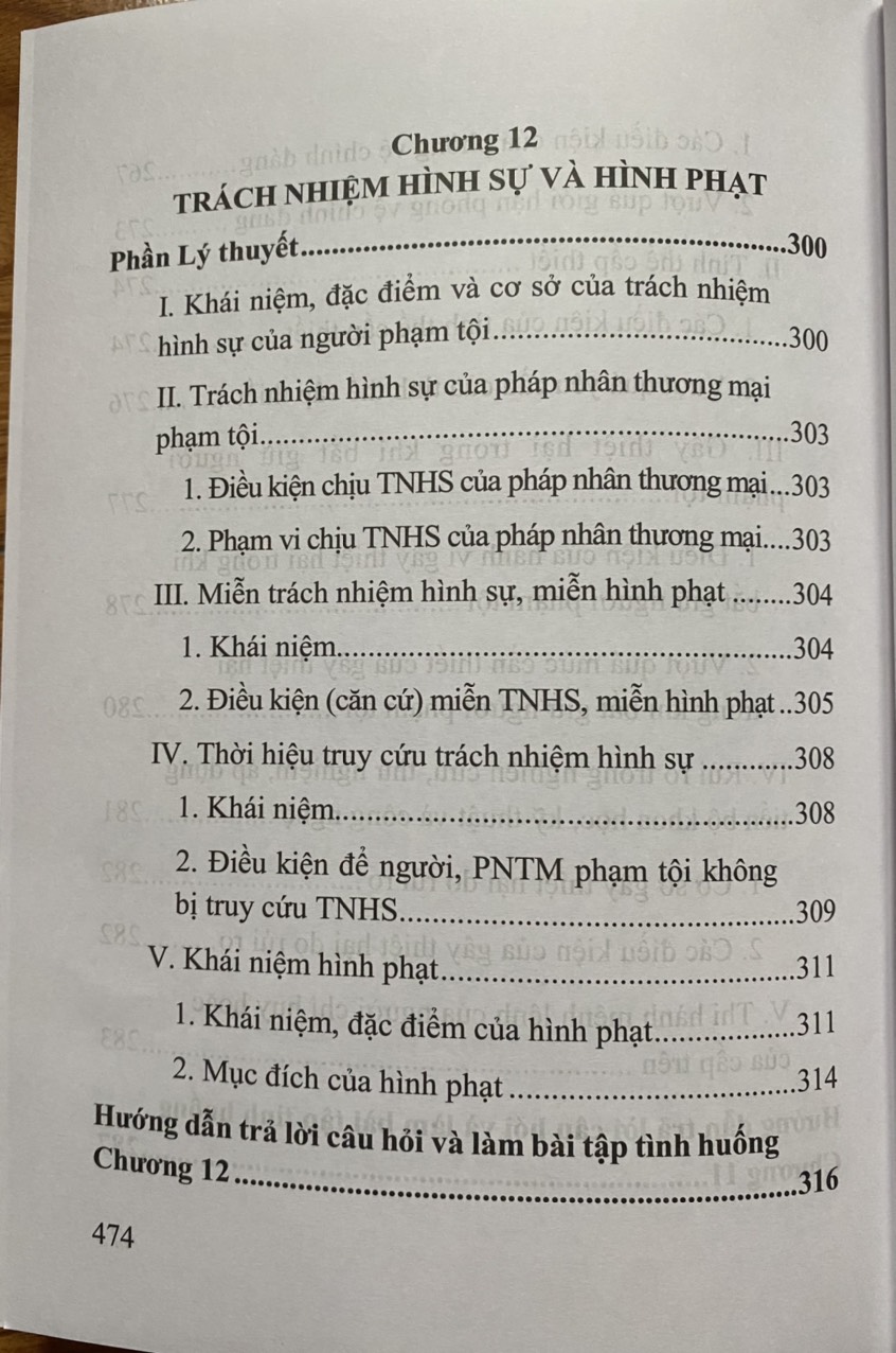 Hướng dẫn môn học Luật Hình Sự  -Tập 1 - Phần Chung