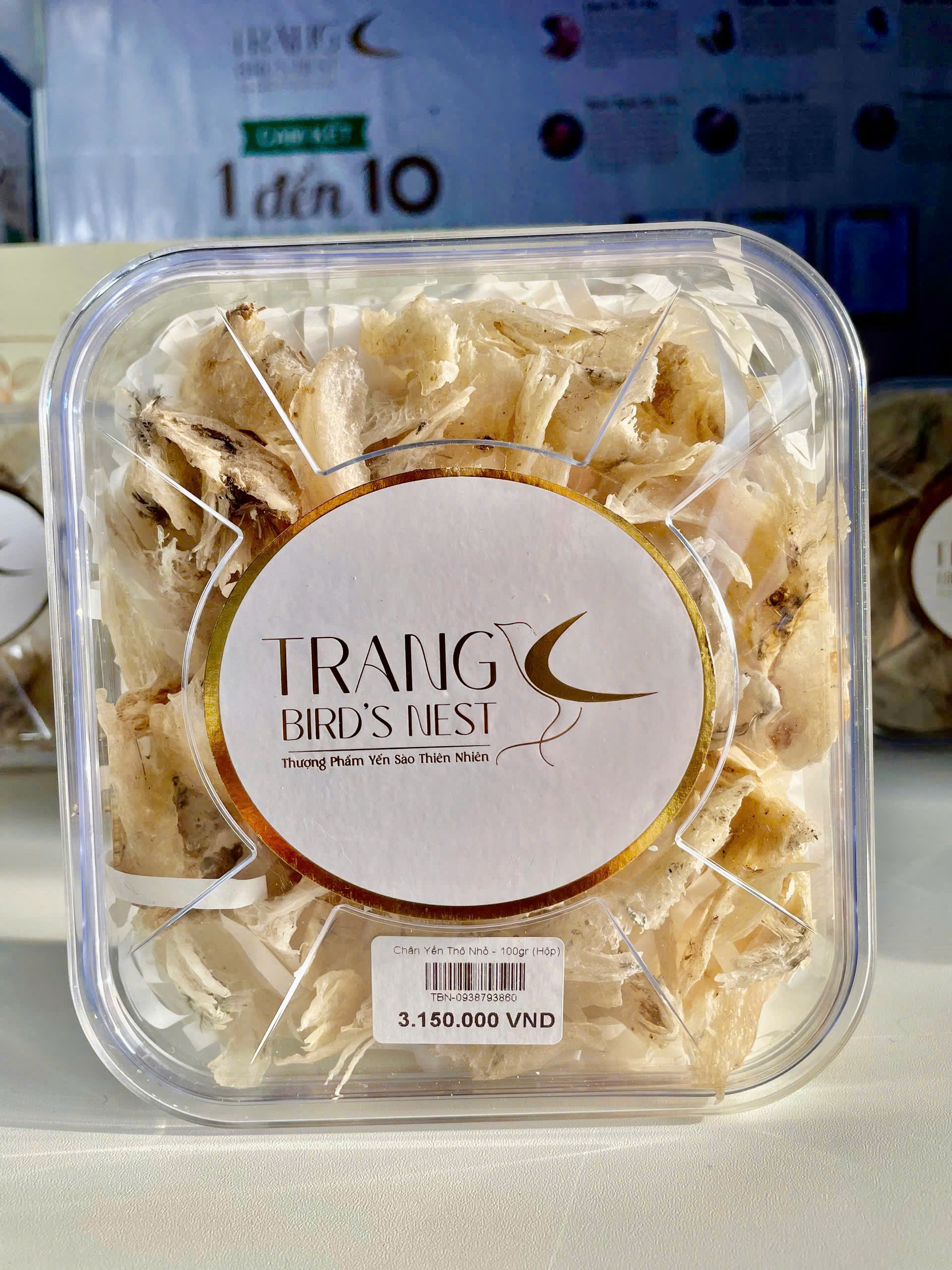 Chân Yến Thô Cao Cấp [Hộp 50gr] - Yến thơm ngon giá rẻ - Ăn yến giúp đẹp da - Yến sào Trang Bird nest- Tăng Cường đề kháng - Tăng Hệ Miễn Dịch - Tốt Cho Phụ Nử