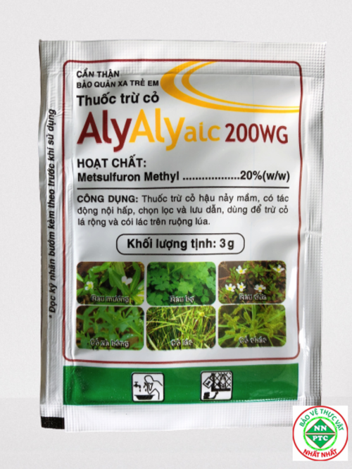 Thuốc diệt cỏ   AlyAlyalc 200WG