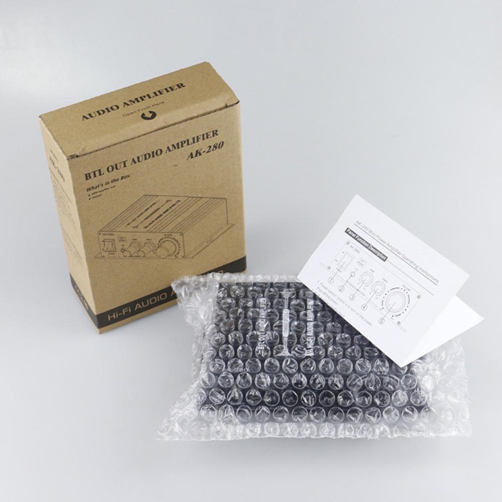 Bộ Khuếch Đại Âm Thanh Kỹ Thuật Số AK-280 HiFi Kênh Kép RCA AUX