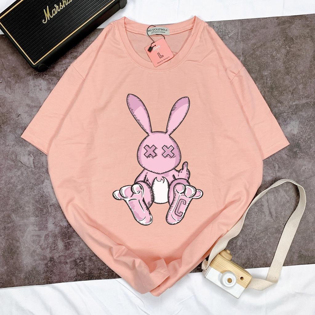 Áo thun tay ngắn Be Yourself unisex size M L XL - THỎ BAD RABBIT XX C