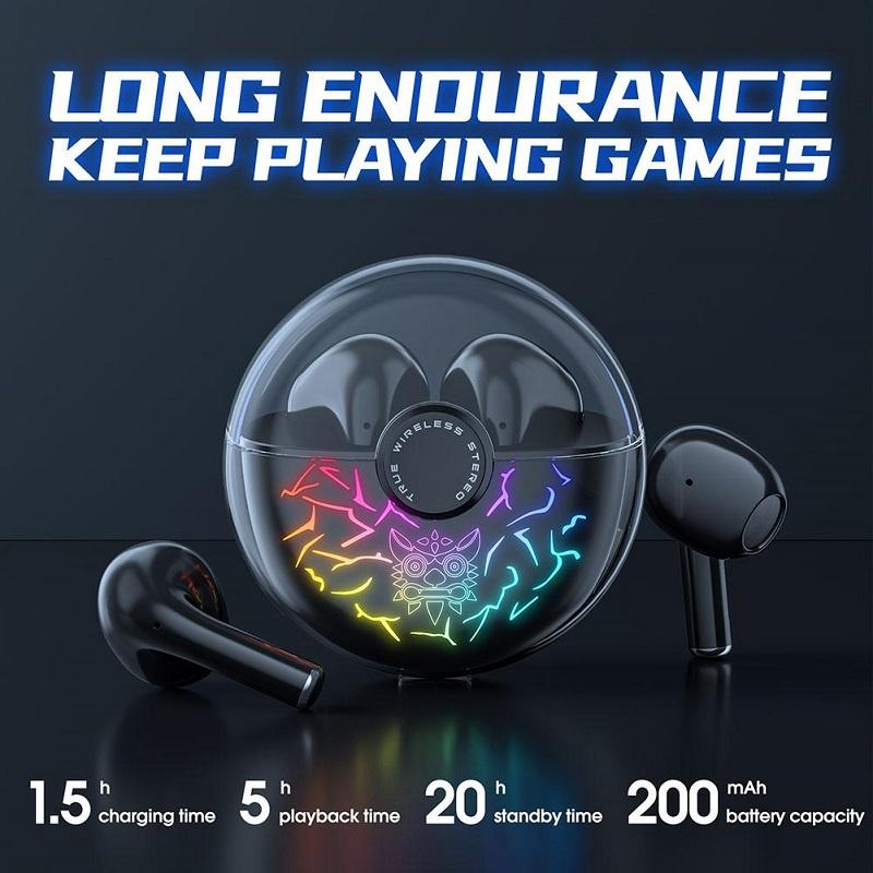 Tai nghe bluetooth không dây chống ồn blutooth chơi game tại nghe bluetooth không dây có mic thể thao mini android tws pro ONIKUMA