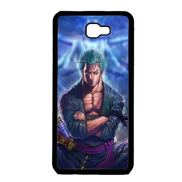 Ốp Lưng in cho Samsung J7 Prime Mẫu Zoro Nền Xanh - Hàng Chính Hãng