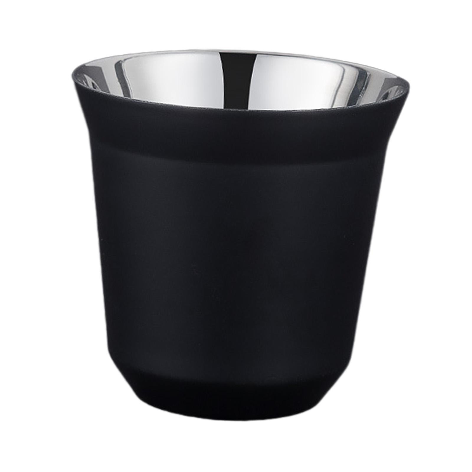 Coffee Cup Camping Mug Durable Drinkware 80ml Capacity Ultralight Outdoor Stainless Steel Cup Metal Drinking Cup for Home Backpacking Picnic