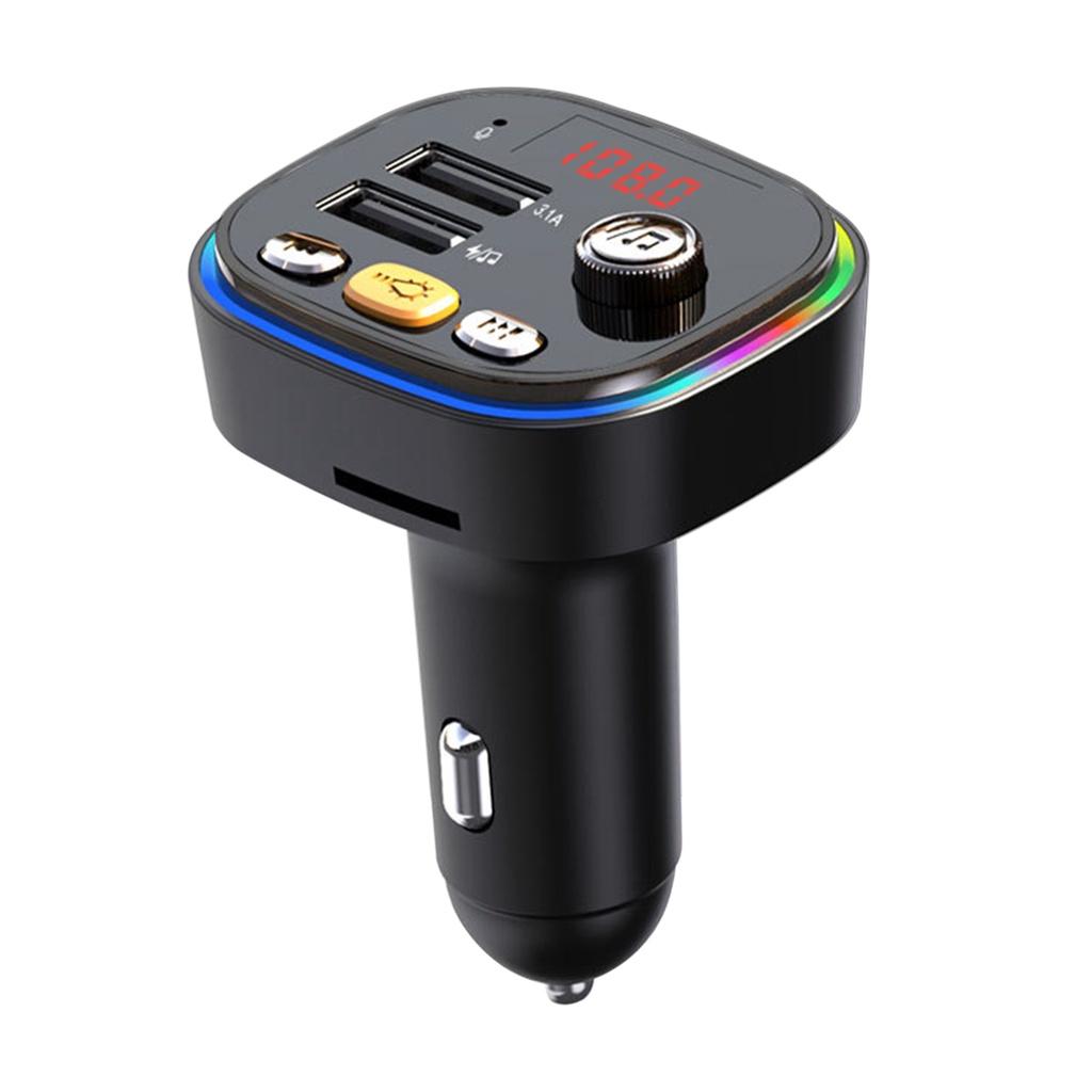 Portable FM Transmitter Multifunctional Car MP3 Player Handsfree Call for Auto