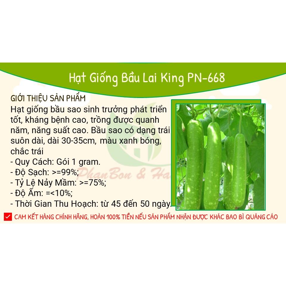 Hạt Giống Bầu Lai King F1 Sai Trái, Dễ Trồng - Phú Nông Seeds - Shop Phân Bón và Hạt Giống