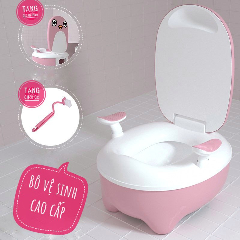 Bô đi vệ sinh cao cấp BABYTOILET hình chiếc ghế tựa rất chắc chắn cho bé