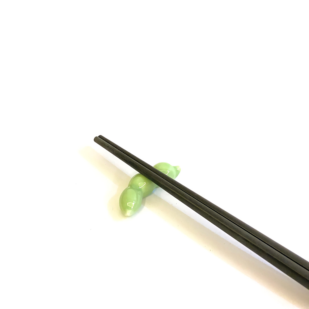 Combo 6 gác đũa gốm sứ phụ kiện bàn ăn hình quả đỗ