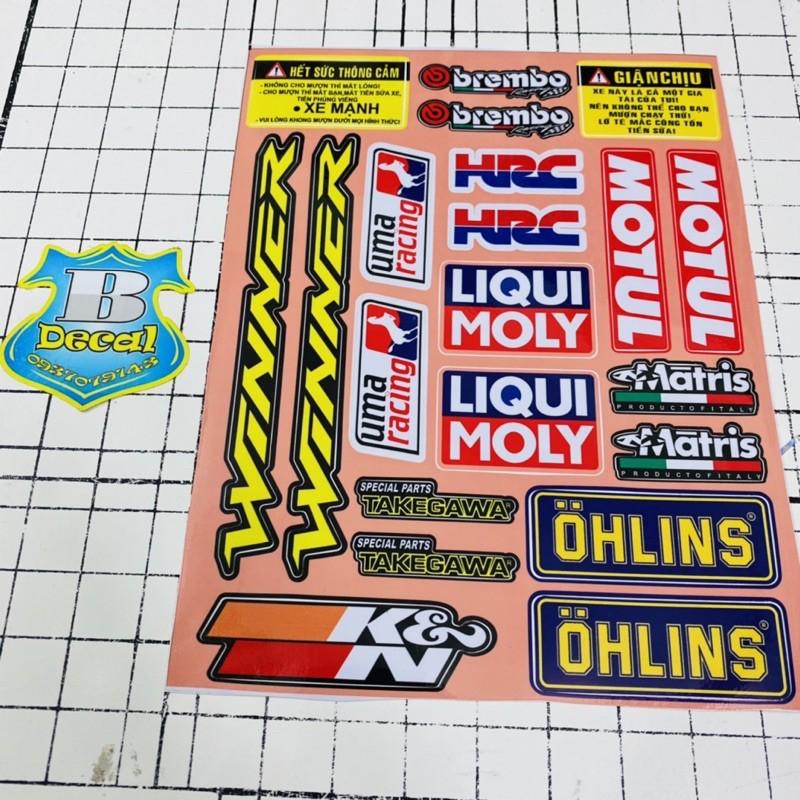 Logo sticker chữ Winner