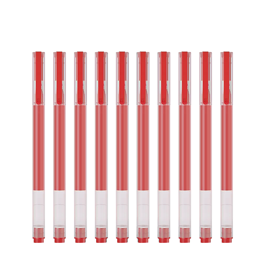 10 cây bút mực Xiaomi Gel Pens 0.5mm với khoang chứa mực rộng chống lem chống tắc