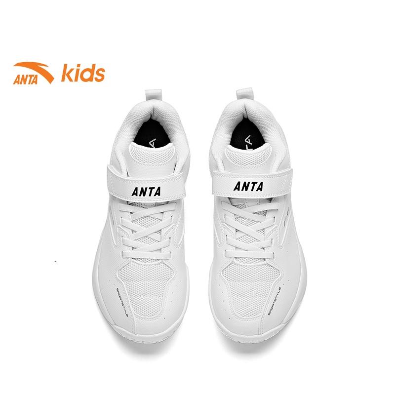 Giày thể thao bé trai Anta Kids siêu nhẹ, quai dán tiện lợi, mặt lưới thoáng khí W312133301S