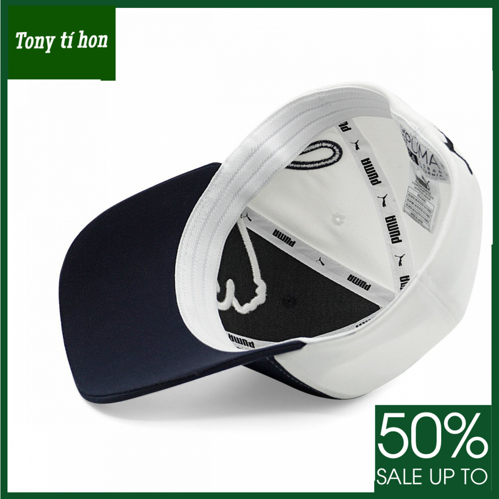 Tony tí hon - Mũ/nón kết lưỡi trai PM bít đuôi thêu báo sư tử bên thời trang nam nữ cao cấp - màu xanh đen