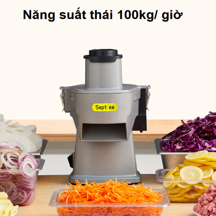 Máy thái rau củ quả đa năng, thái lát, thái sợi, thái hạt lựu Thương hiệu Mỹ cao cấp Septree GJ817 - Hàng Nhập Khẩu (Bảo Hành 12 Tháng)