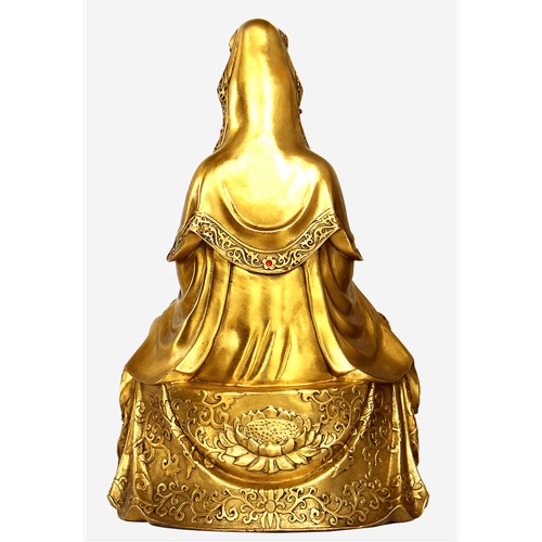 Tượng Quan Âm Bồ Tát đồng vàng